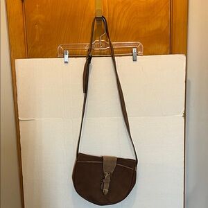 Peruzzi Elegant Brown Women's Messenger hand made calfskin Bag